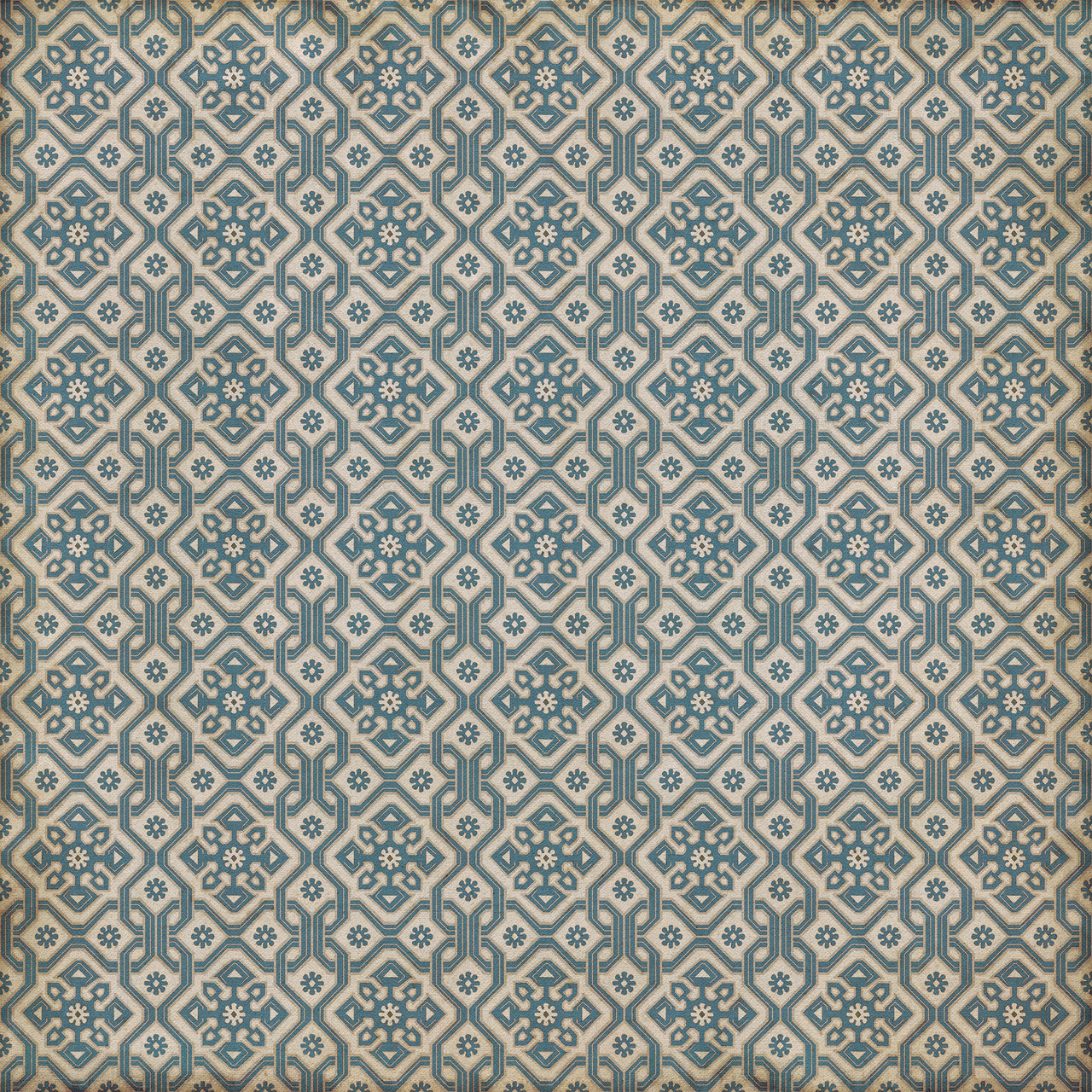 Tarpley Atkinson - vinyl floor cloth size 84x84