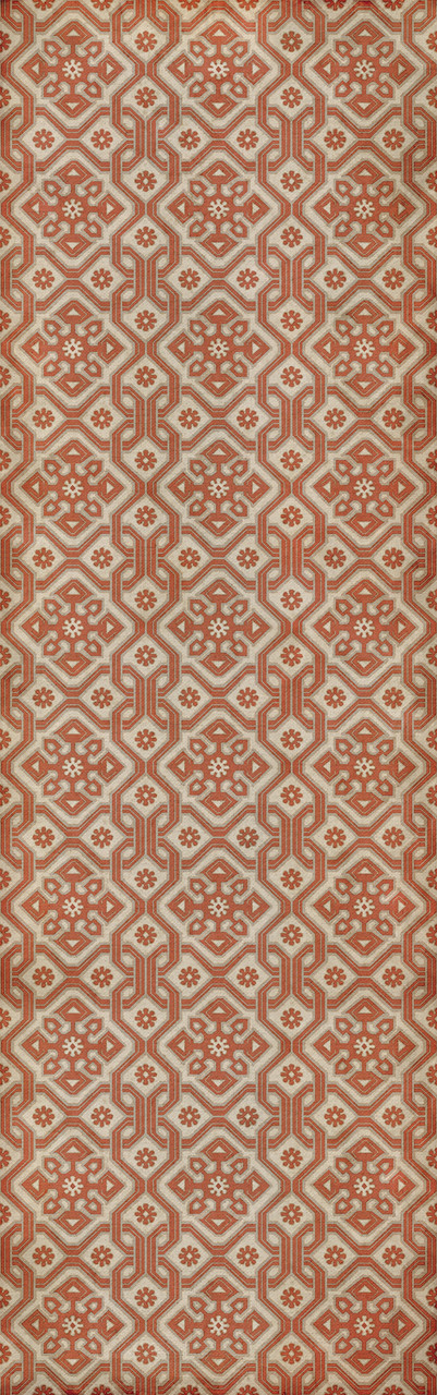 Williamsburg Tarpley Clemens - vinyl floor cloth size 36x115