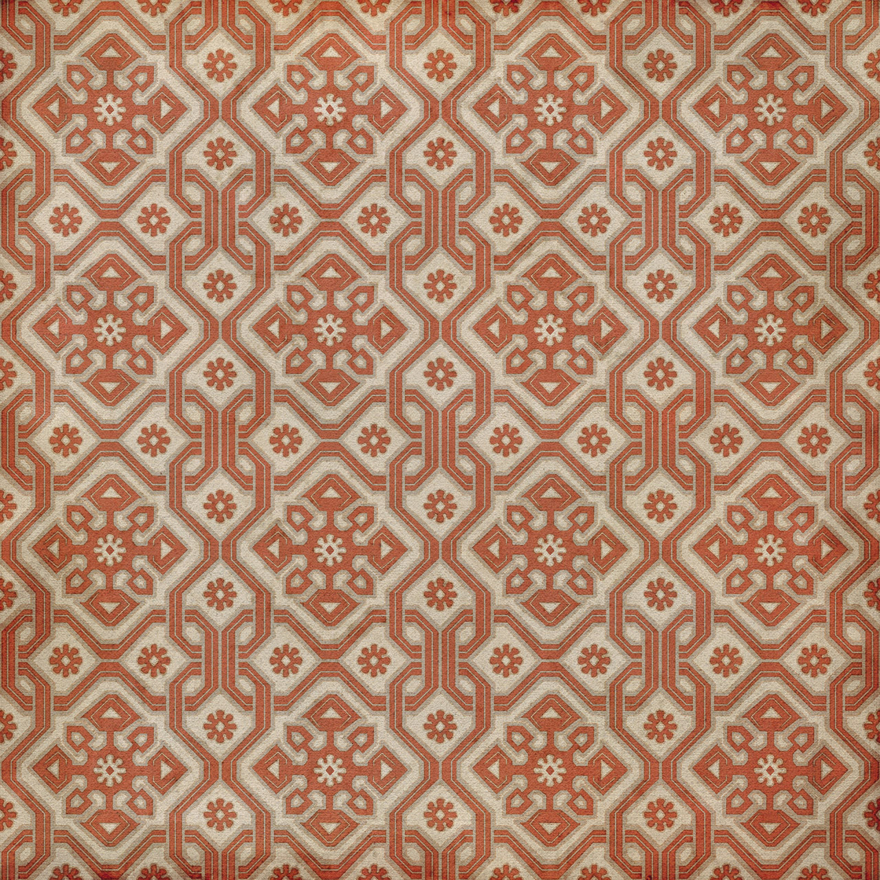 Williamsburg Tarpley Clemens - vinyl floor cloth sizes 36x36, 48x48