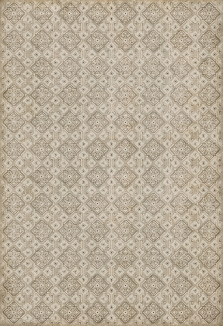Williamsburg Tarpley Gregson - vinyl floor cloth sizes 96x140, 120x175