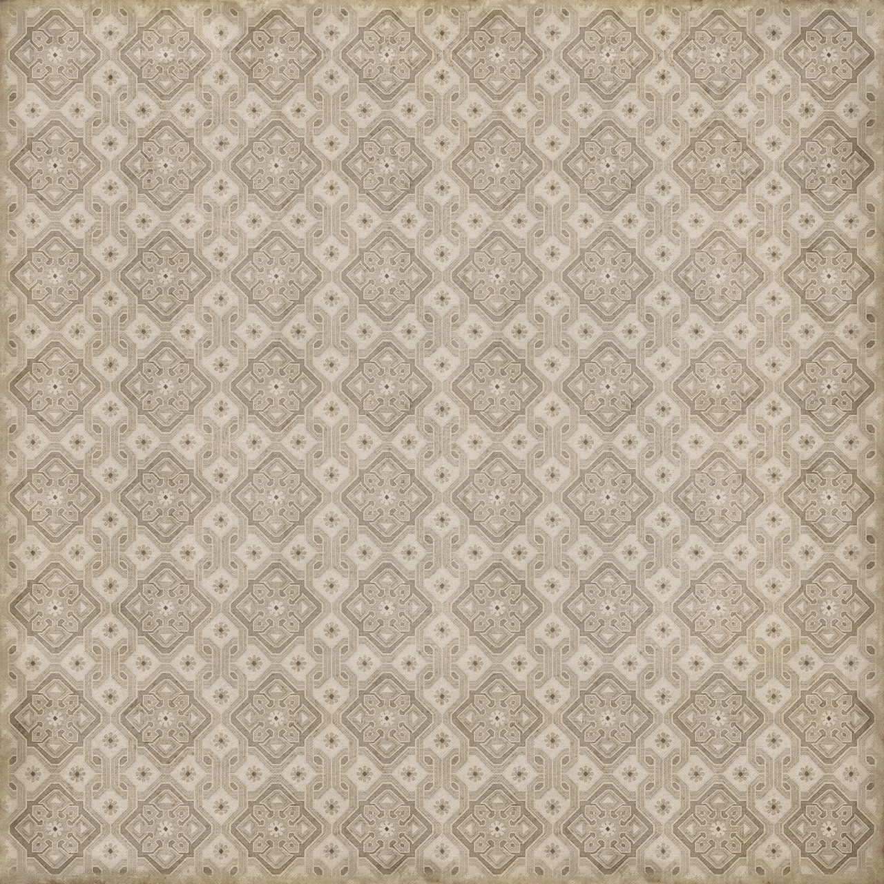 Williamsburg Tarpley Gregson - vinyl floor cloth sizes 96x96, 120x120