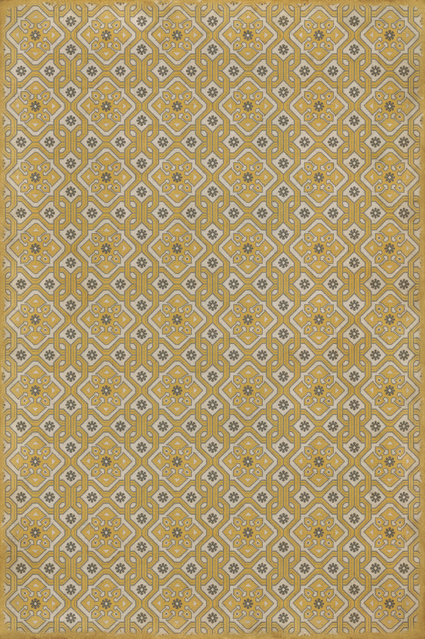 Williamsburg Tarpley Heywood - vinyl floor cloth sizes 96x140, 120x175