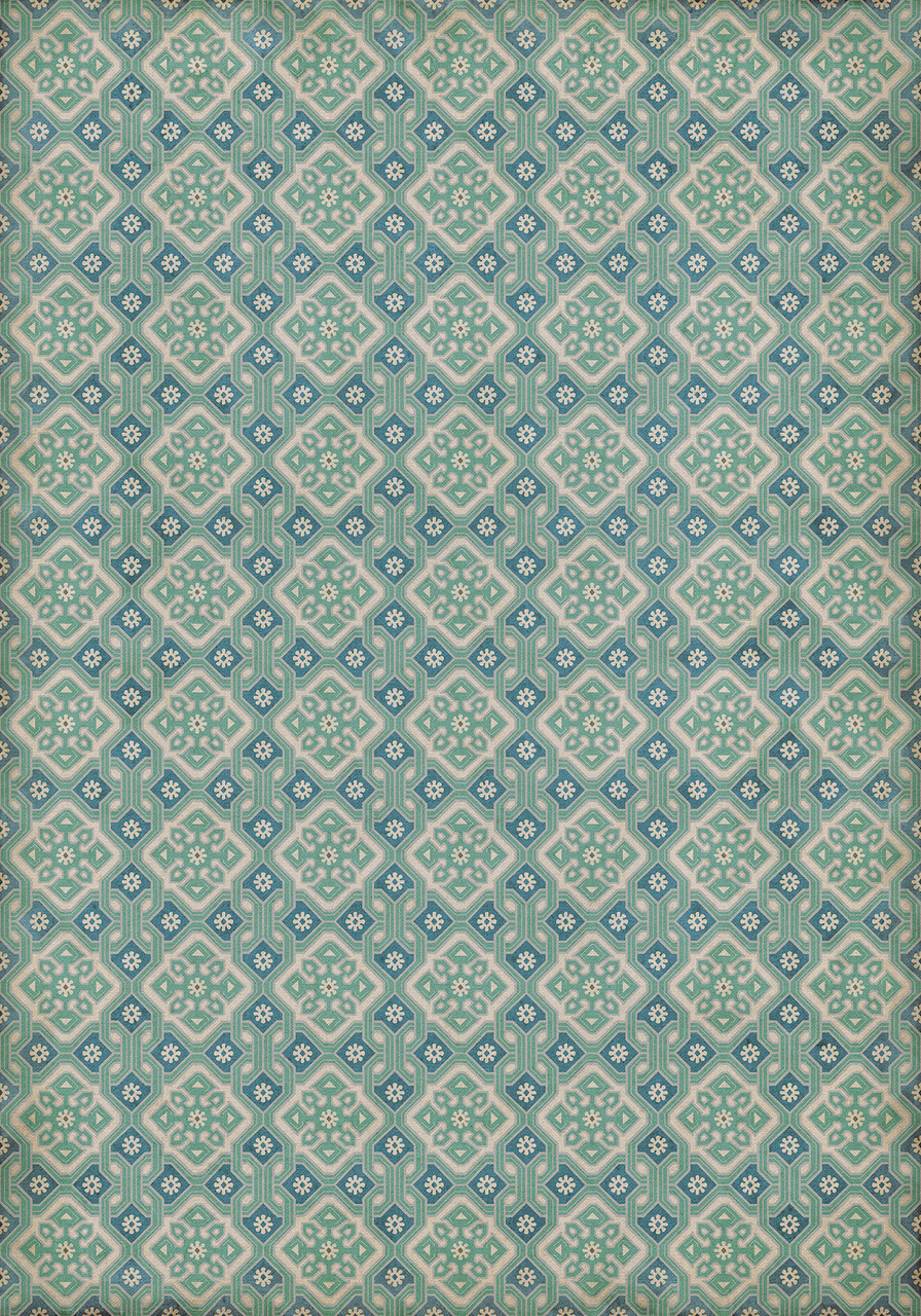 Tarpley Tarleton - vinyl floor cloth size 84x120