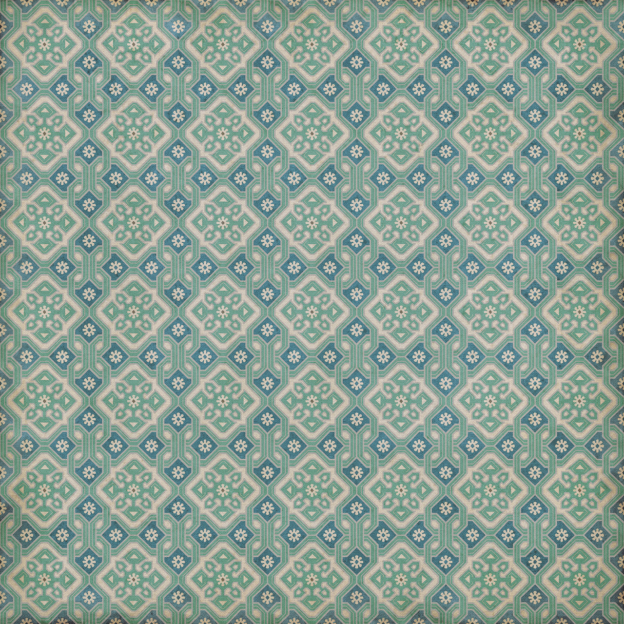 Tarpley Tarleton - vinyl floor cloth size 84x84