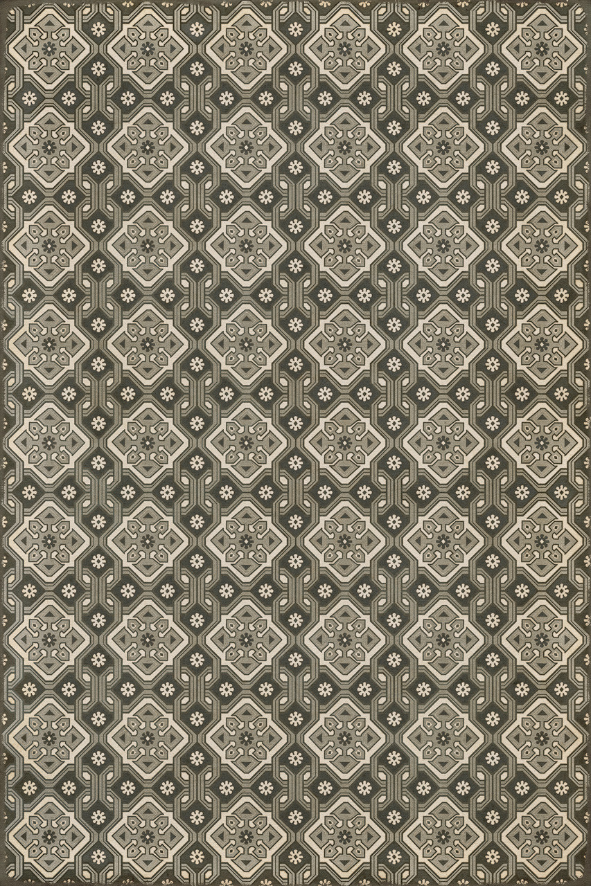Williamsburg Tarpley Williamson - vinyl floor cloth sizes 20x30, 24x36, 30x44, 38x56, 52x76, 70x102