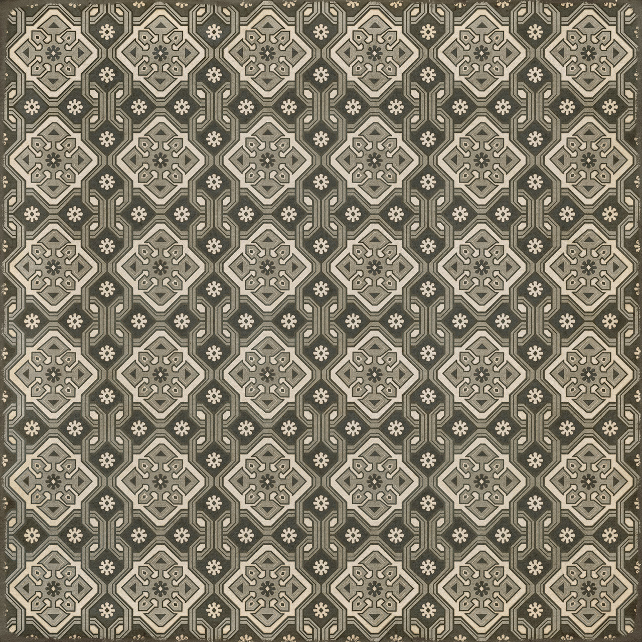 Williamsburg Tarpley Williamson - vinyl floor cloth sizes 60x60, 72x72