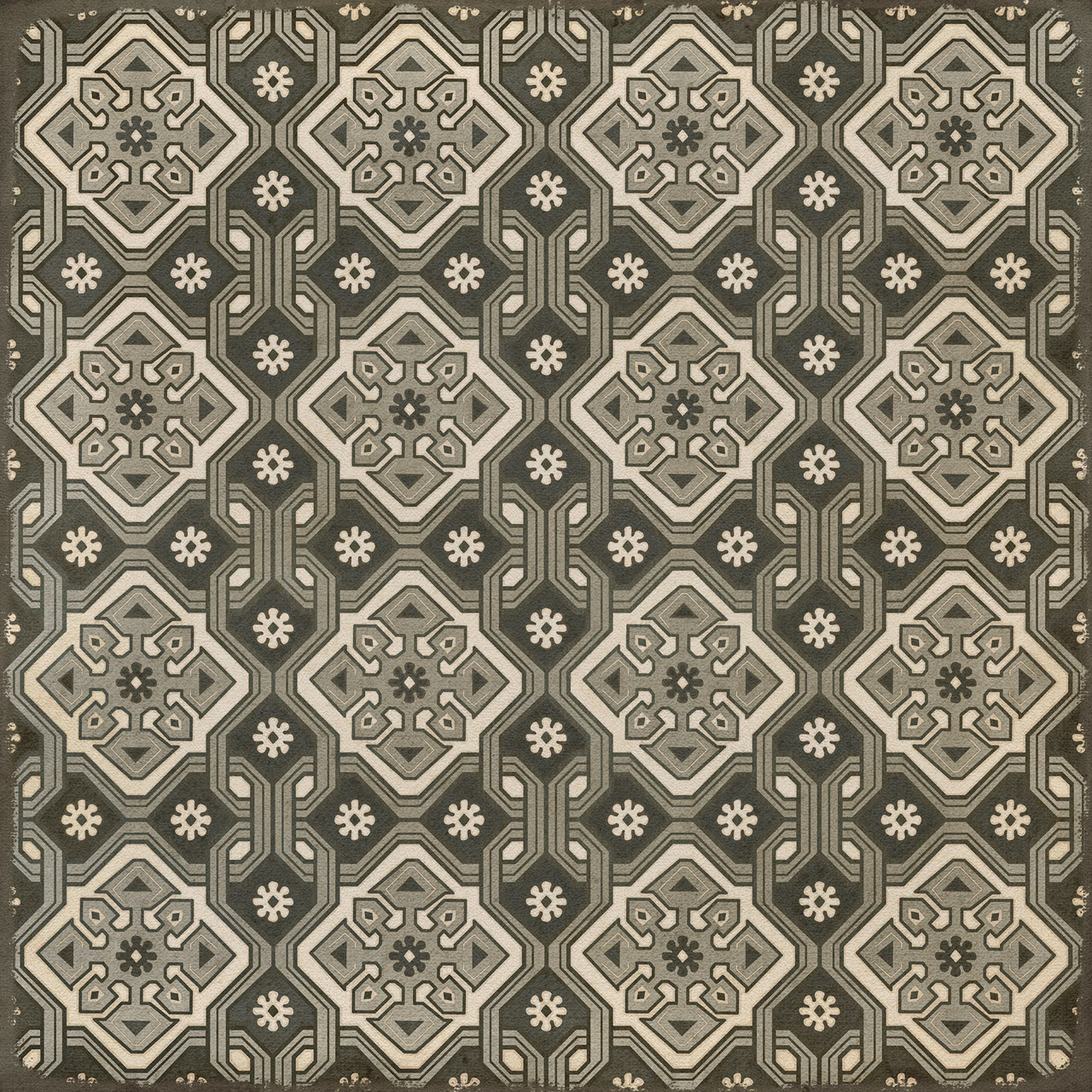 Williamsburg Tarpley Williamson - vinyl floor cloth sizes 36x36, 48x48