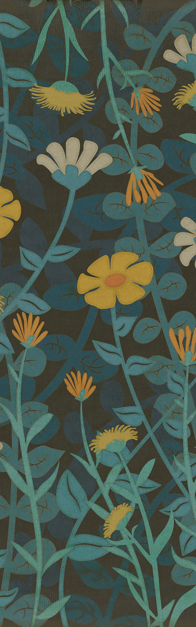 Pattern 73 Land of the Fae - vinyl floor cloth sizes 26x83, 36x115