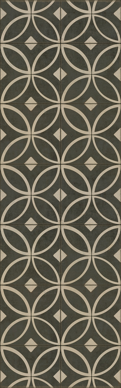 Pattern 70 Marry the Night - vinyl floor cloth sizes 26x83, 36x115