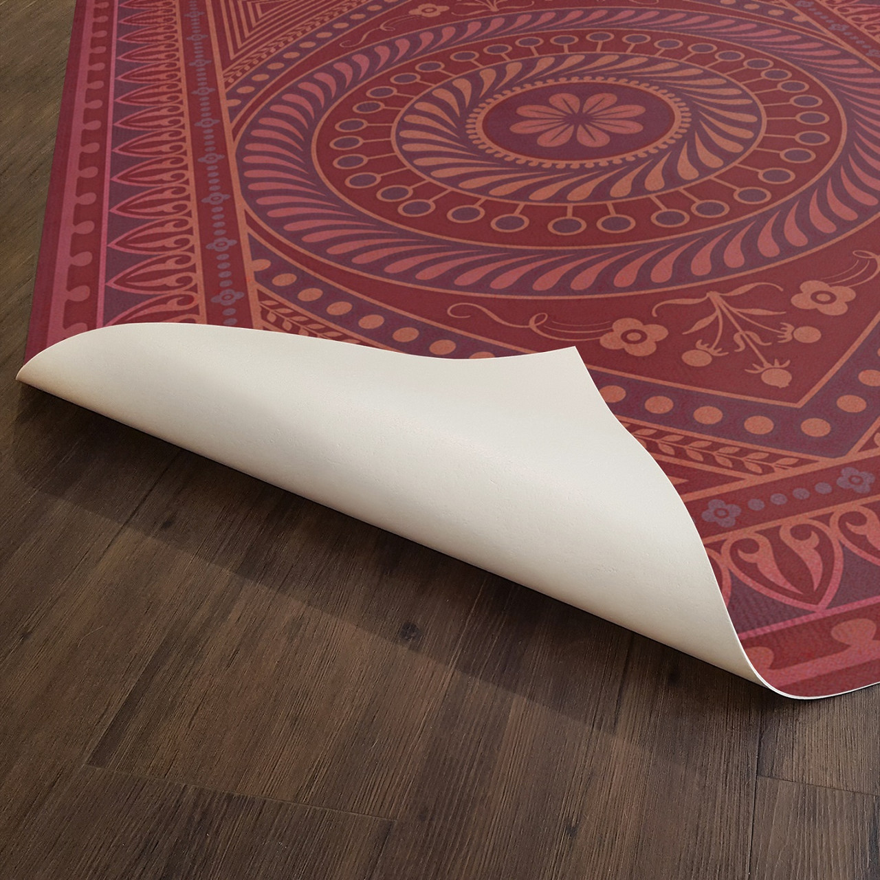 Pattern 75 Know What you Have Learned - vinyl floor cloth underside 