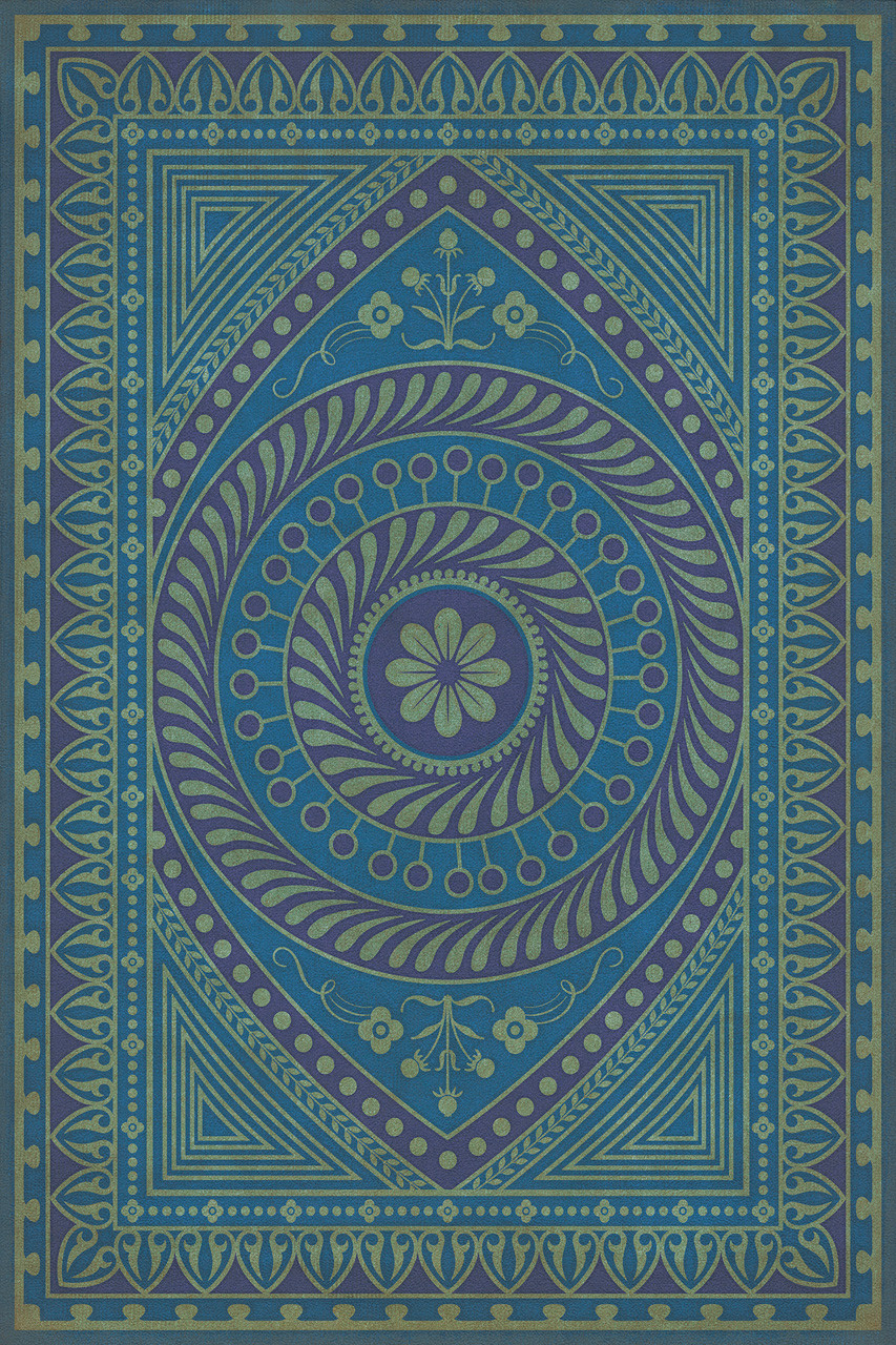 Pattern 75 Pursue Harmony - vinyl floor cloth rectangle sizes