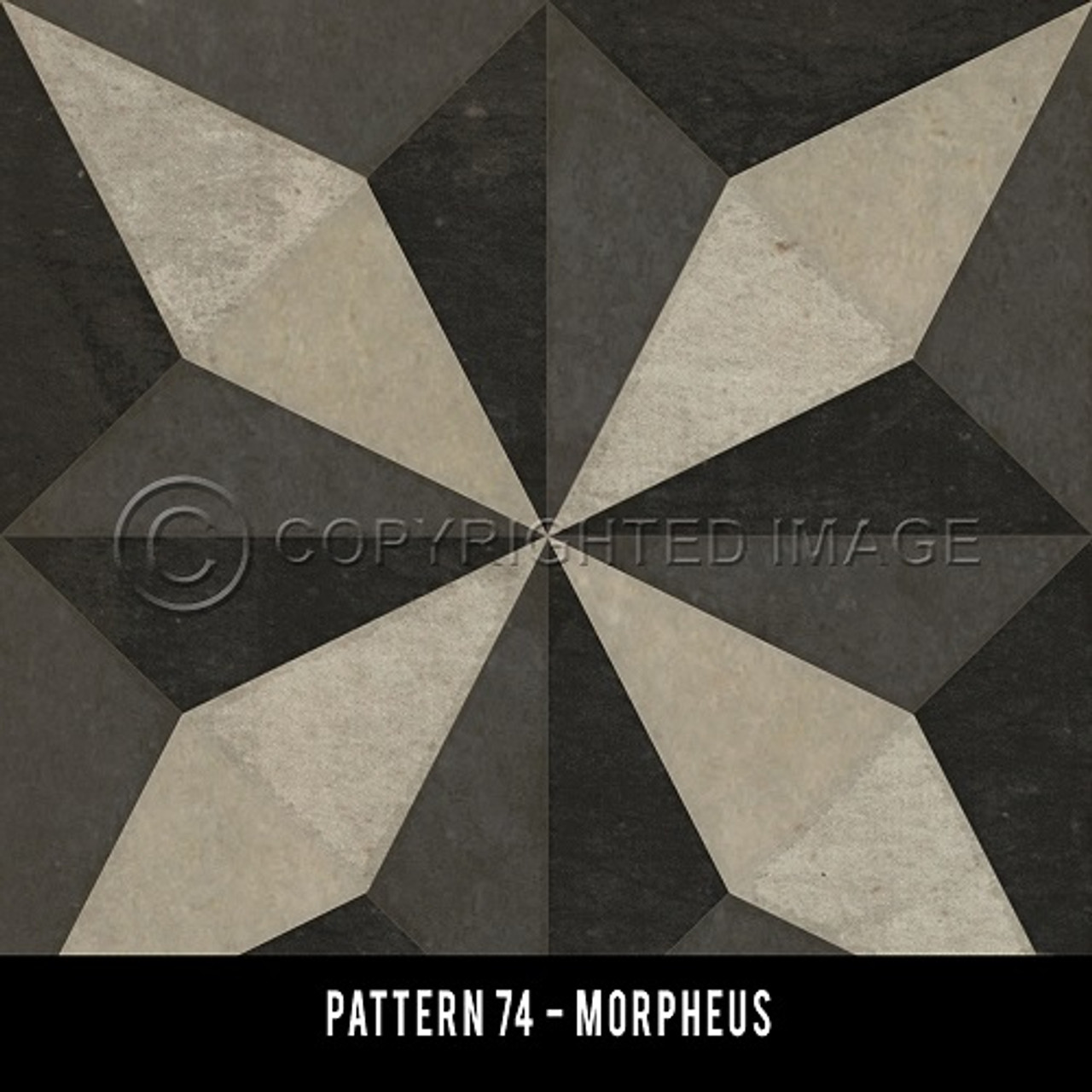 Swatch for Pattern 74 - vinyl floor cloth