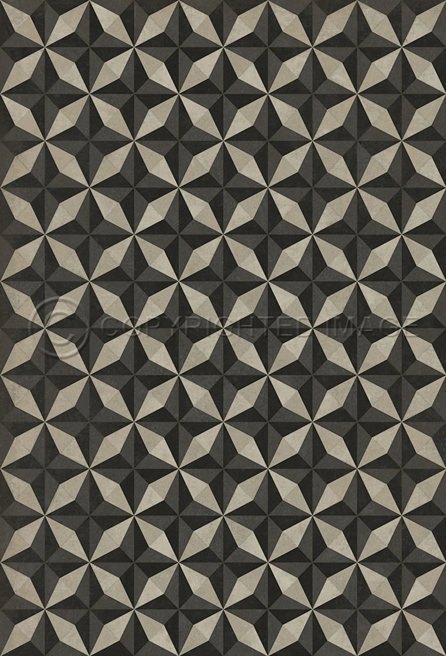 Pattern 74 vinyl floor cloth