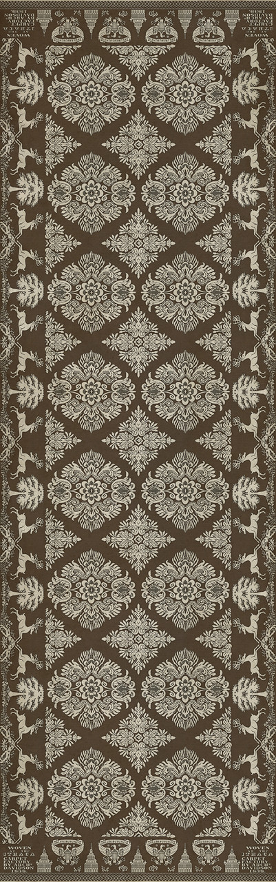 Williamsburg Archibald A Poison Tree - vinyl floor cloth size 36x115