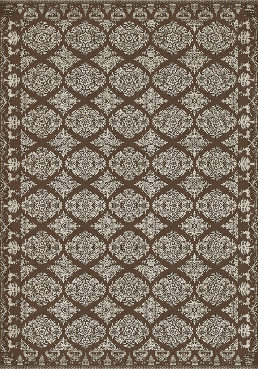 Williamsburg Archibald A Poison Tree - vinyl floor cloth size 84x120