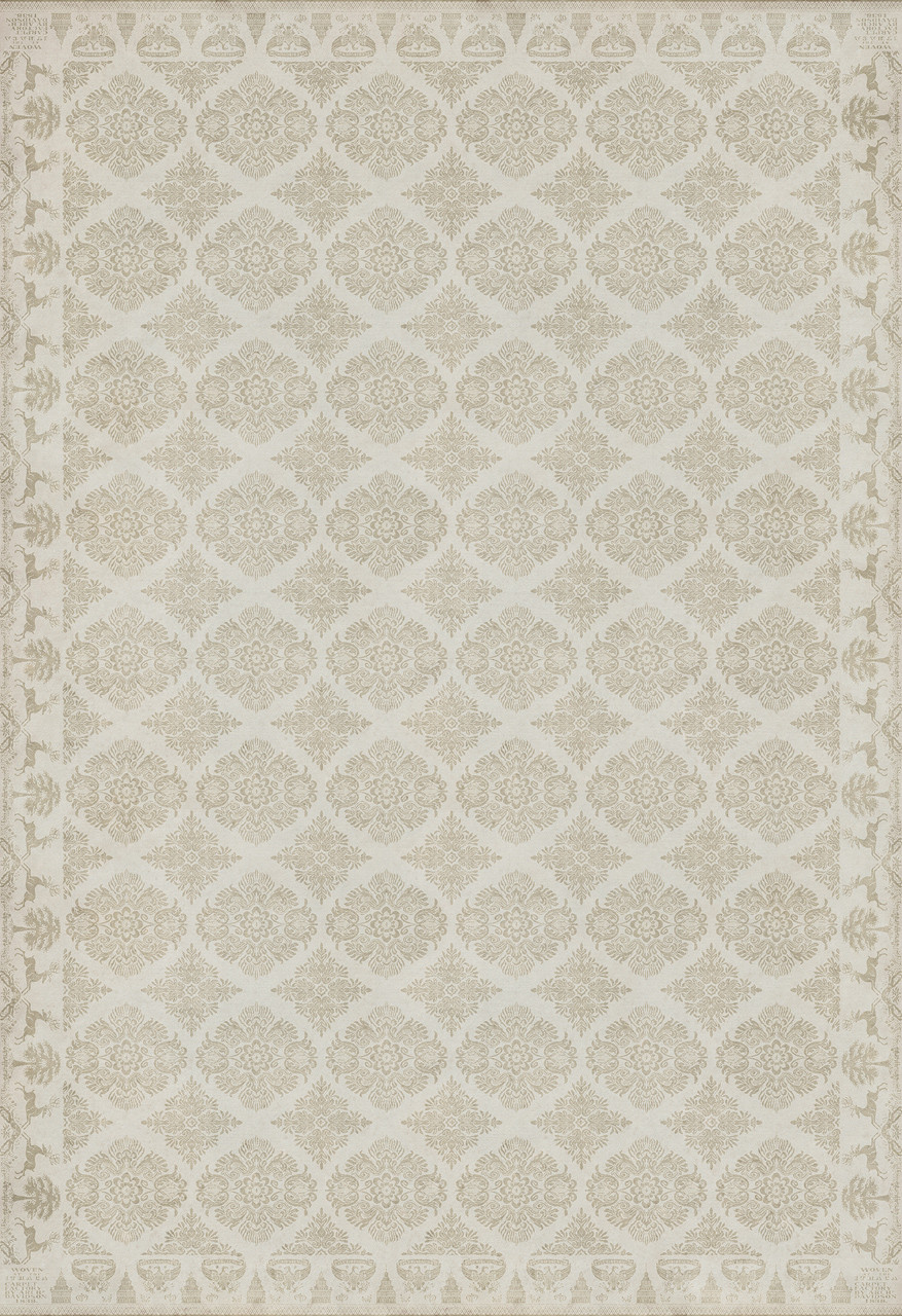 Williamsburg Archibald My Spectre Around Me - vinyl floor cloth sizes 96x140, 120x175