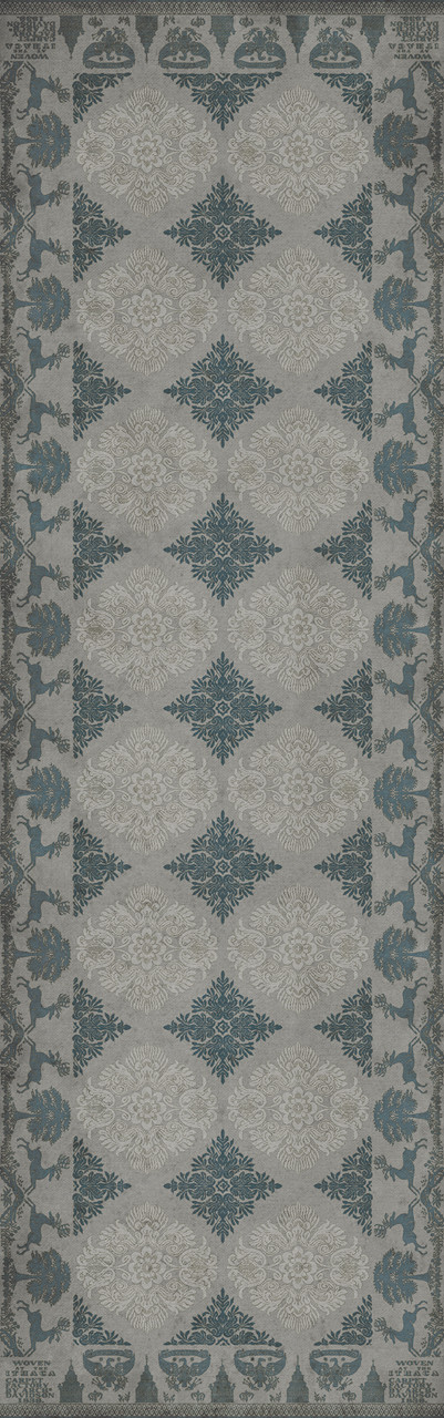 Williamsburg Archibald The Chimney Sweeper - vinyl floor cloth sizes 24x77, 30x96, 36x115