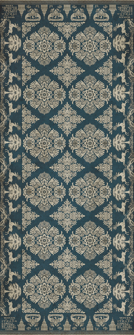 Williamsburg Archibald The Little Vagabond - vinyl floor cloth size 36x90