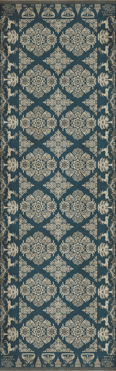 Williamsburg Archibald The Little Vagabond - vinyl floor cloth size 36x115