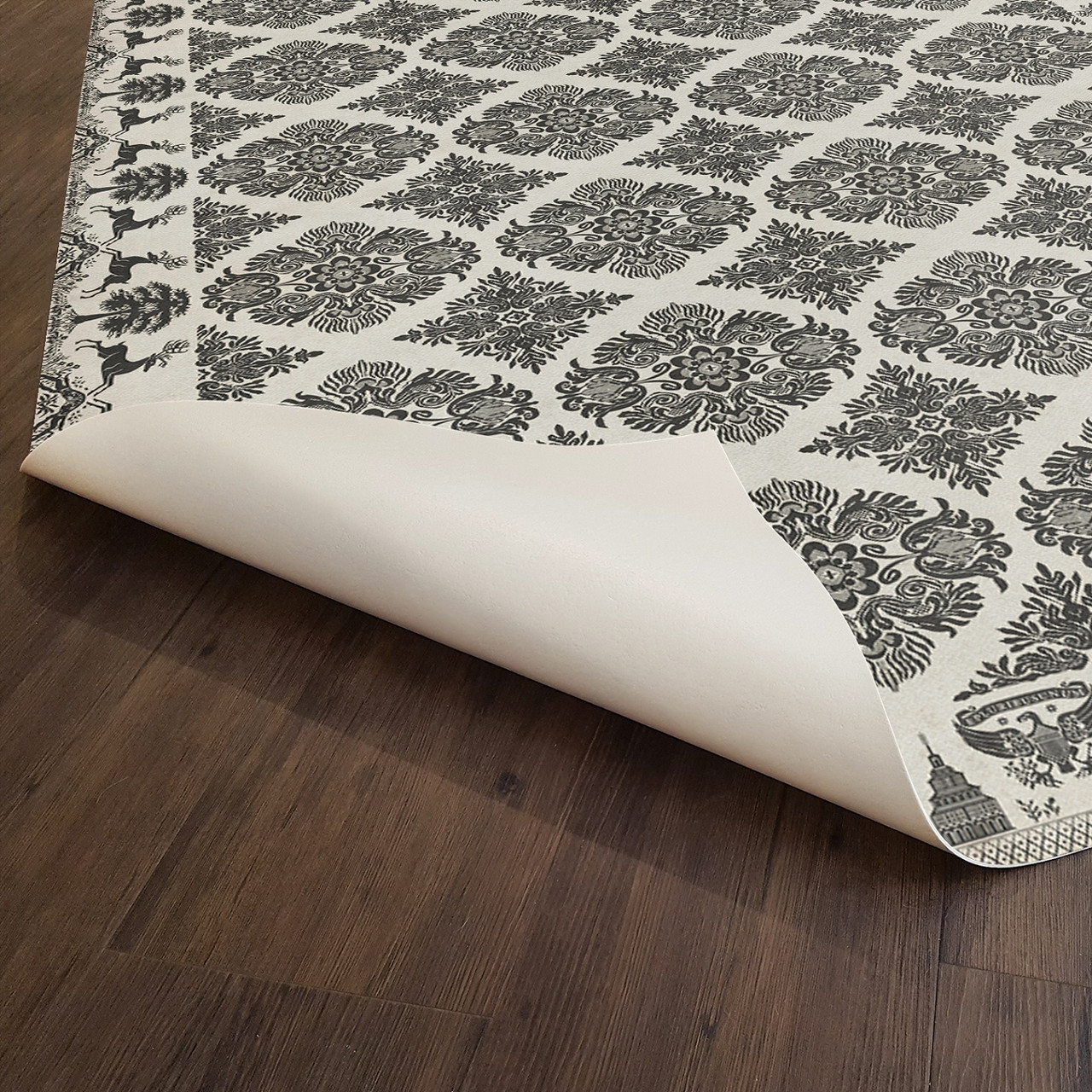 Williamsburg Archibald To Nobodaddy - vinyl floor cloth underside 