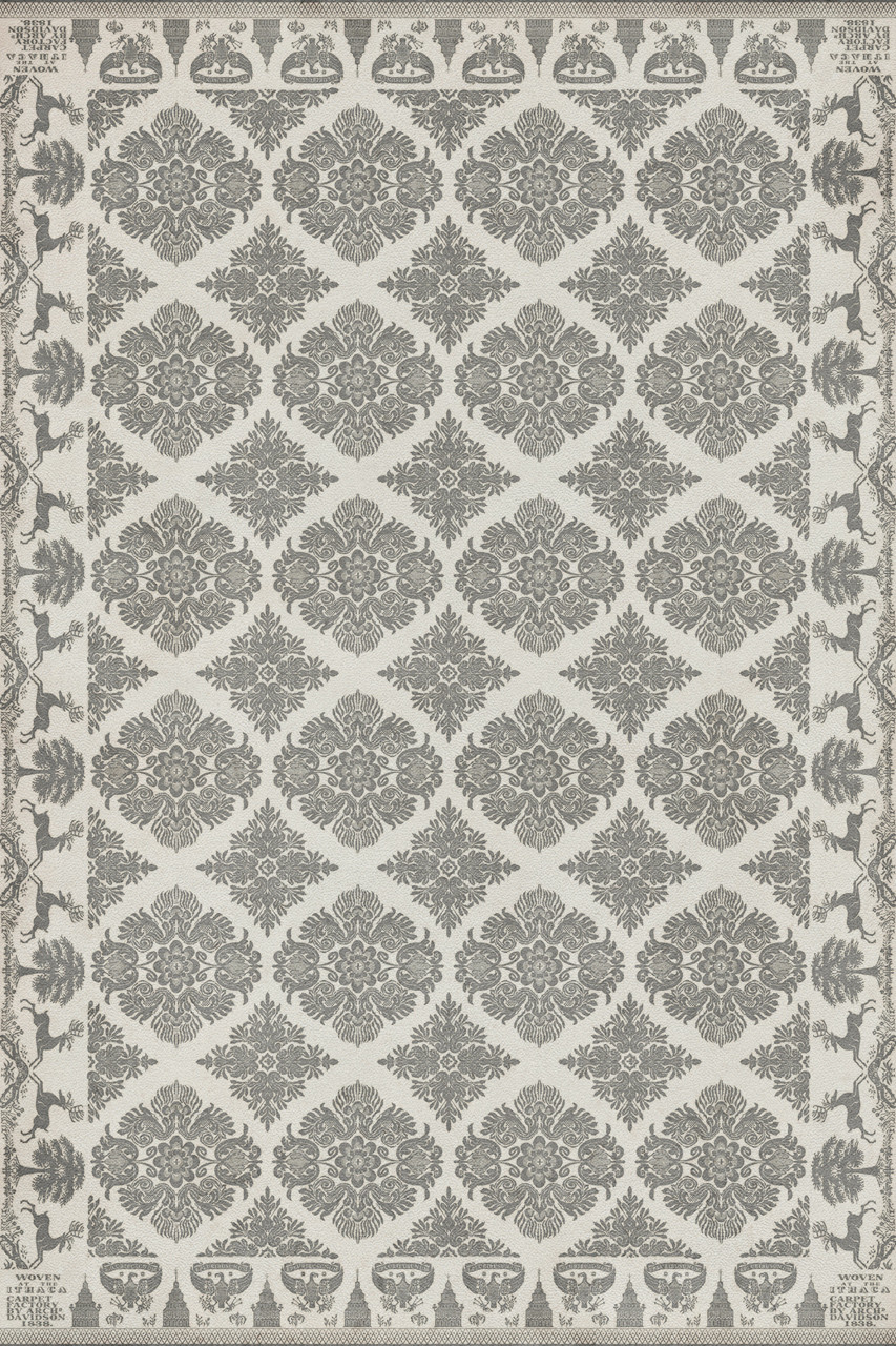 Williamsburg Archibald To The Evening Star - vinyl floor cloth sizes 20x30, 24x36, 38x56, 52x76, 70x102
