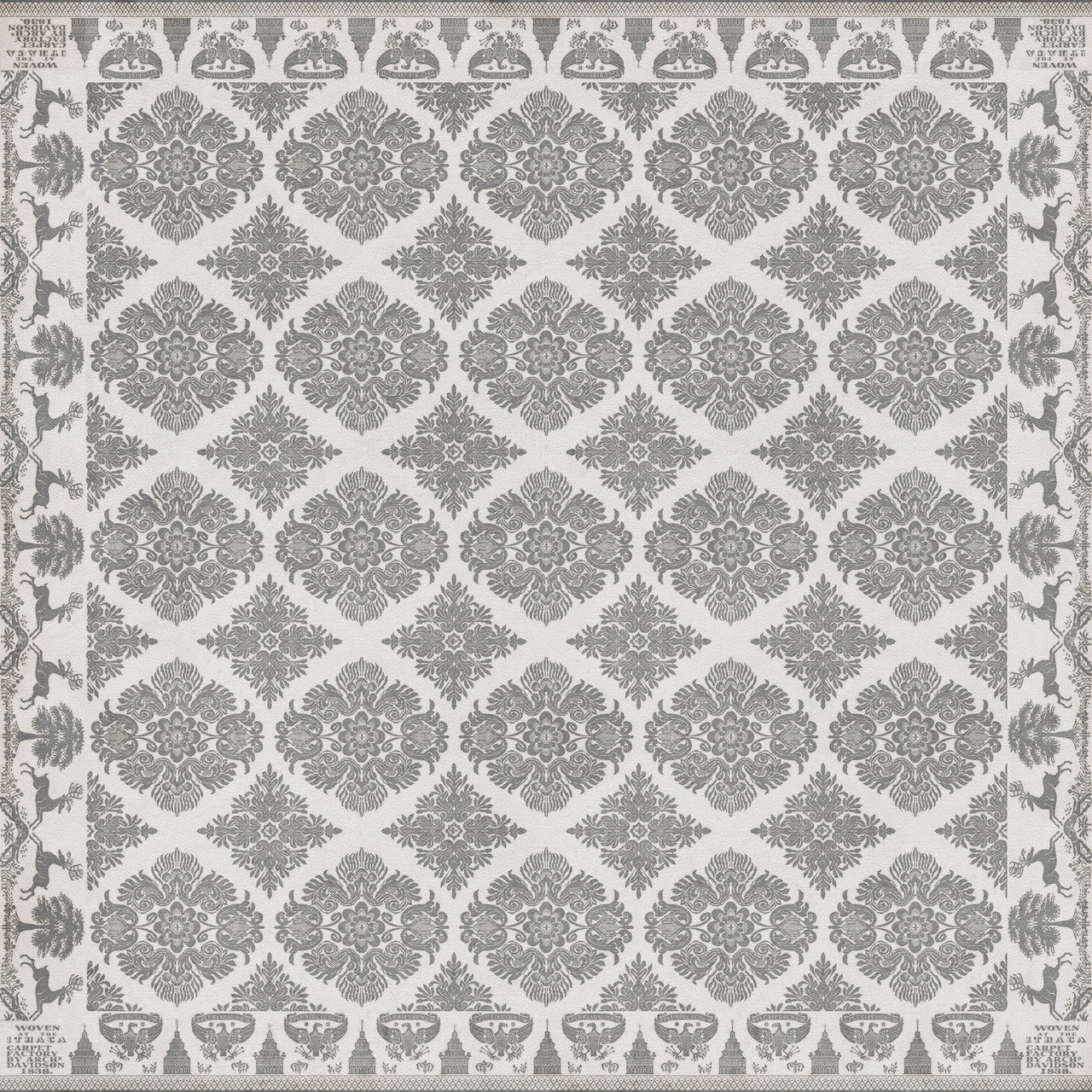 Williamsburg Archibald To The Evening Star - vinyl floor cloth size 84x84