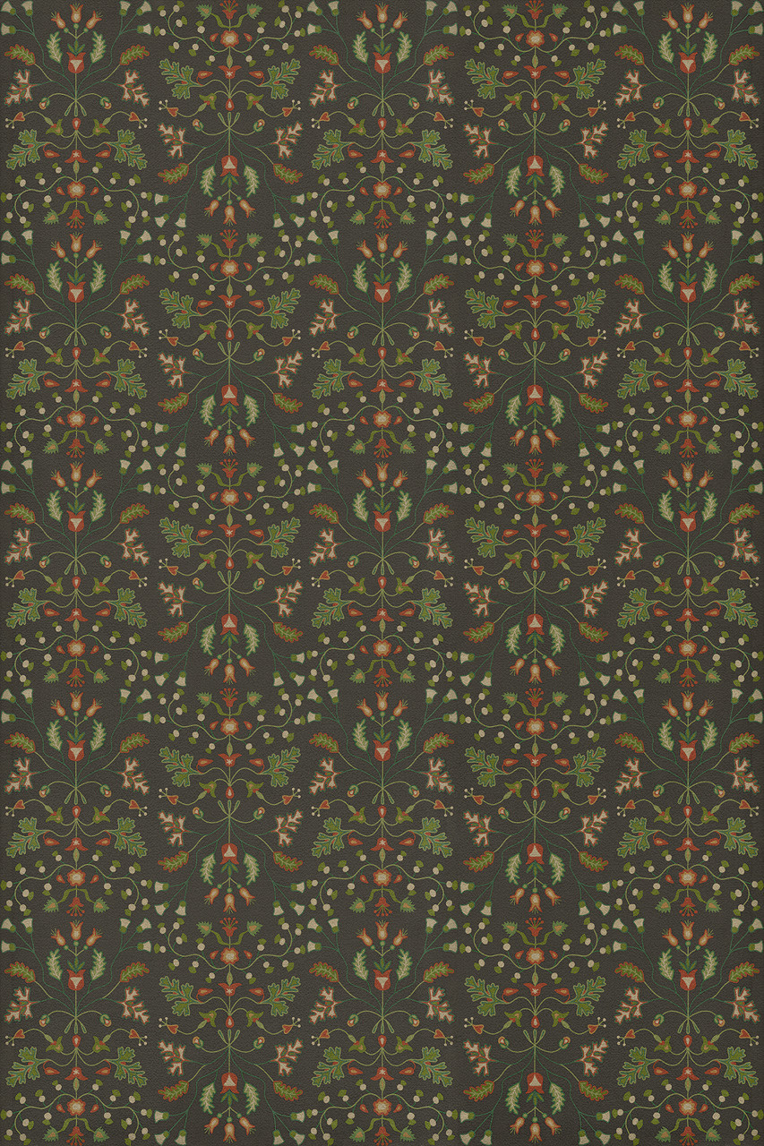 Williamsburg Franklin Afterwit - vinyl floor cloth sizes 20x30, 24x36, 30x44, 38x56, 52x76, 70x102, 84x120