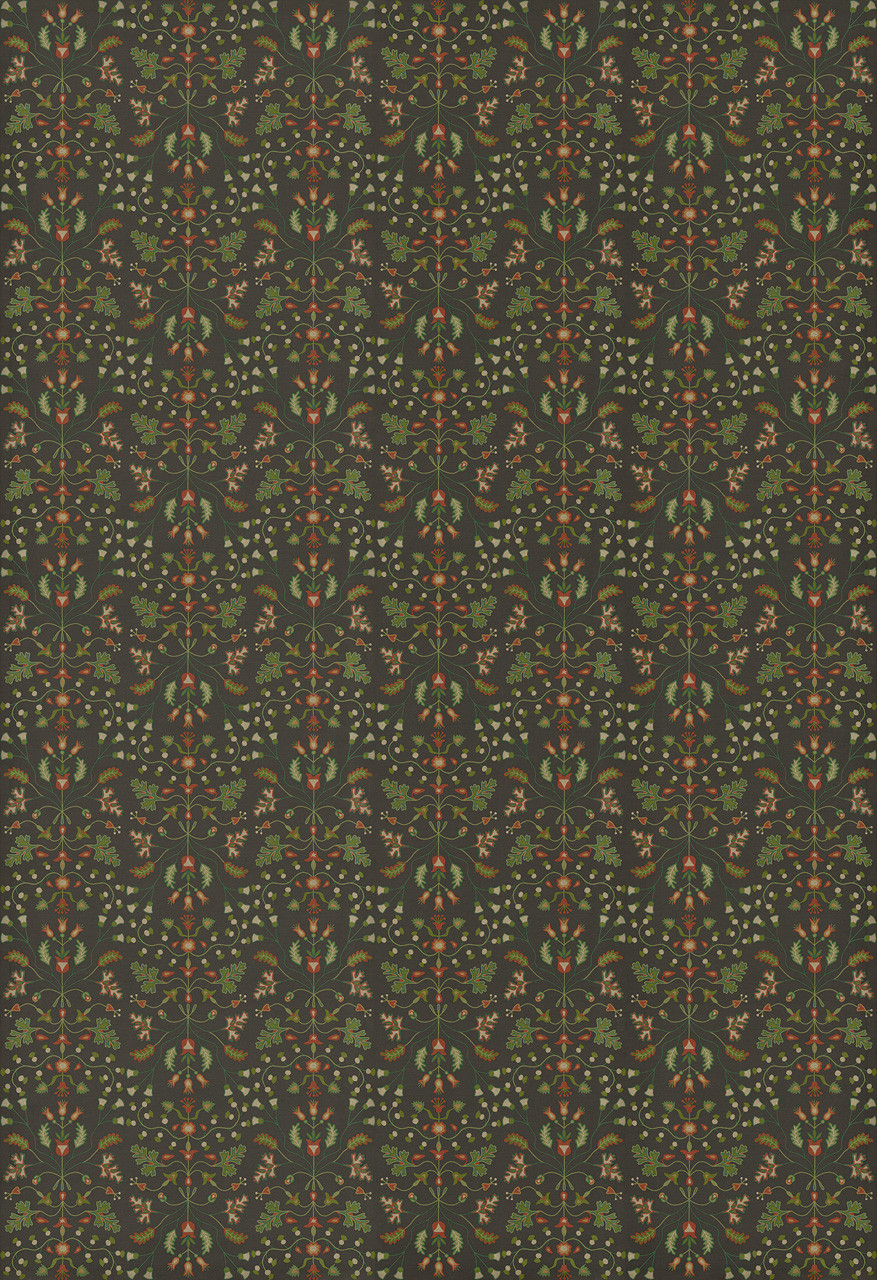 Williamsburg Franklin Afterwit - vinyl floor cloth sizes 96x140, 120x175