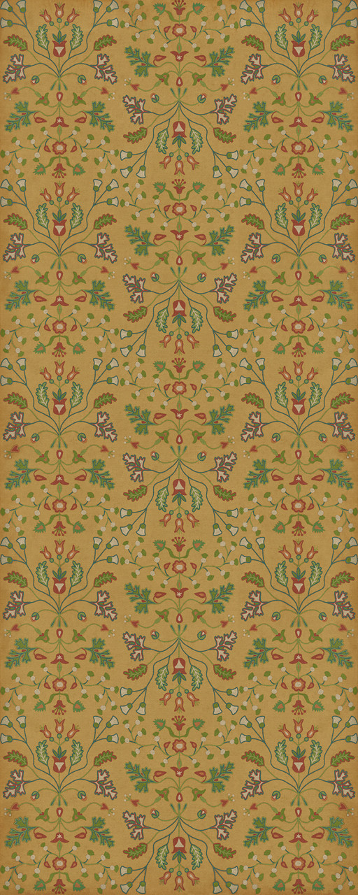 Williamsburg Franklin Bagatelles - vinyl floor cloth sizes 30x75, 36x90