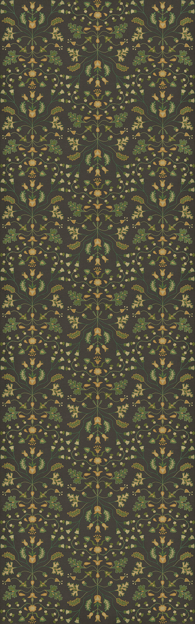 Williamsburg Franklin Benevolus - vinyl floor cloth size 36x115