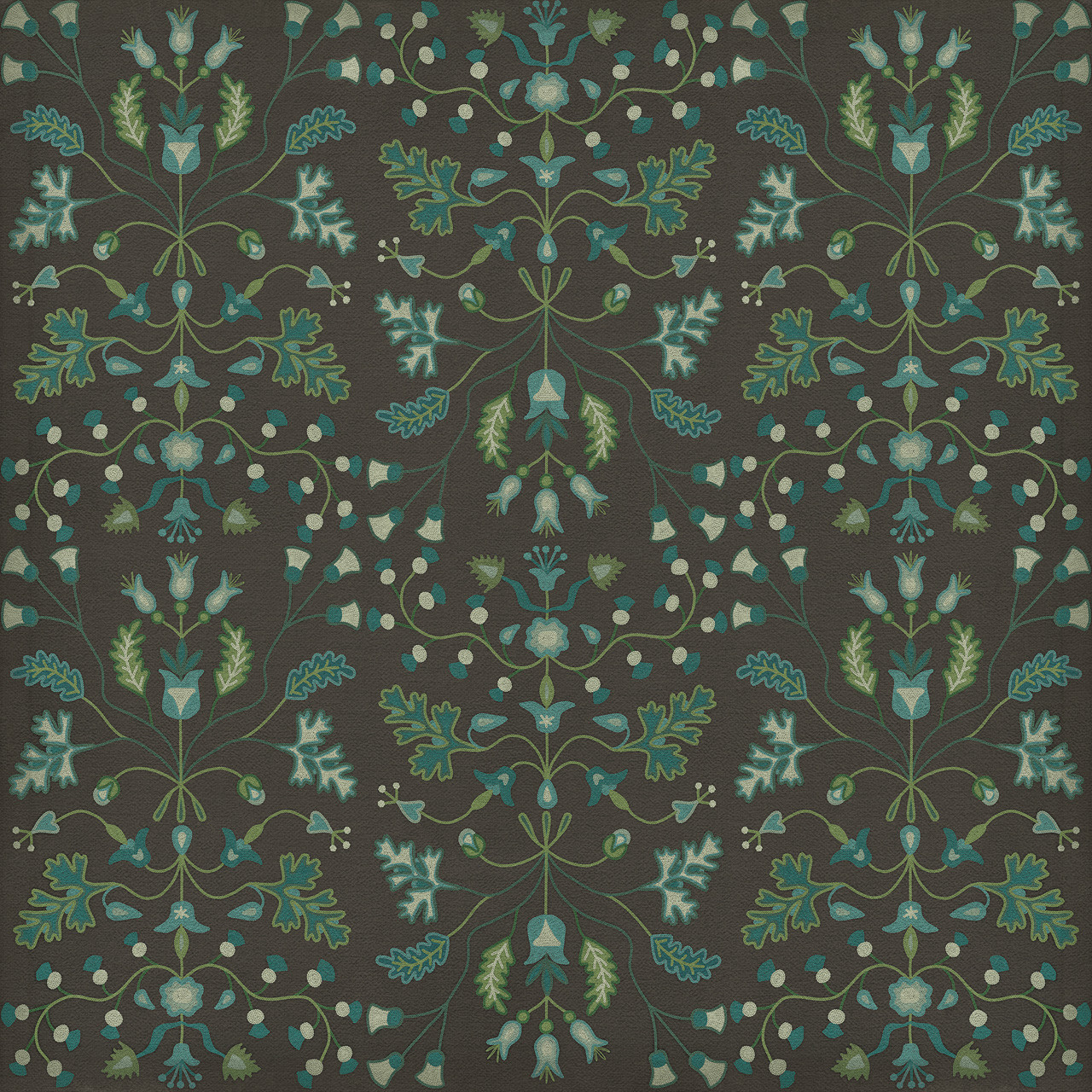 Williamsburg Franklin Junto - vinyl floor cloth sizes 36x36, 48x48