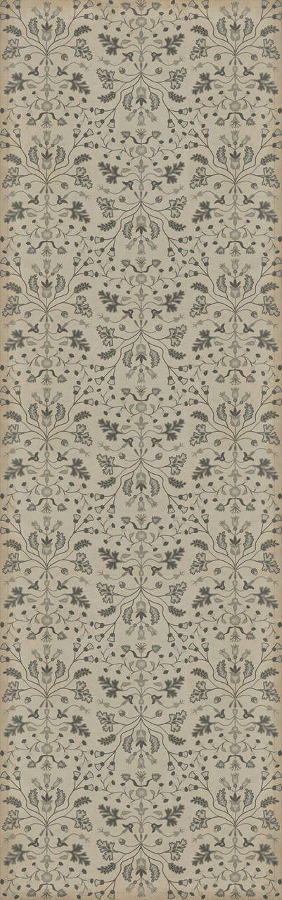 Williamsburg Franklin Poor Richard - vinyl floor cloth sizes 24x77, 30x96, 36x115