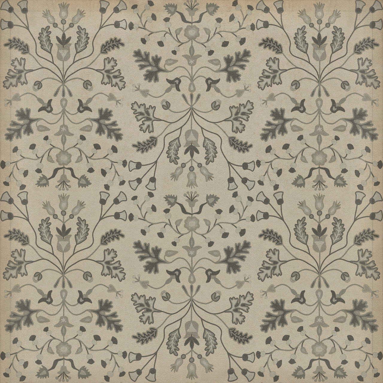 Williamsburg Franklin Poor Richard - vinyl floor cloth sizes 36x36, 48x48