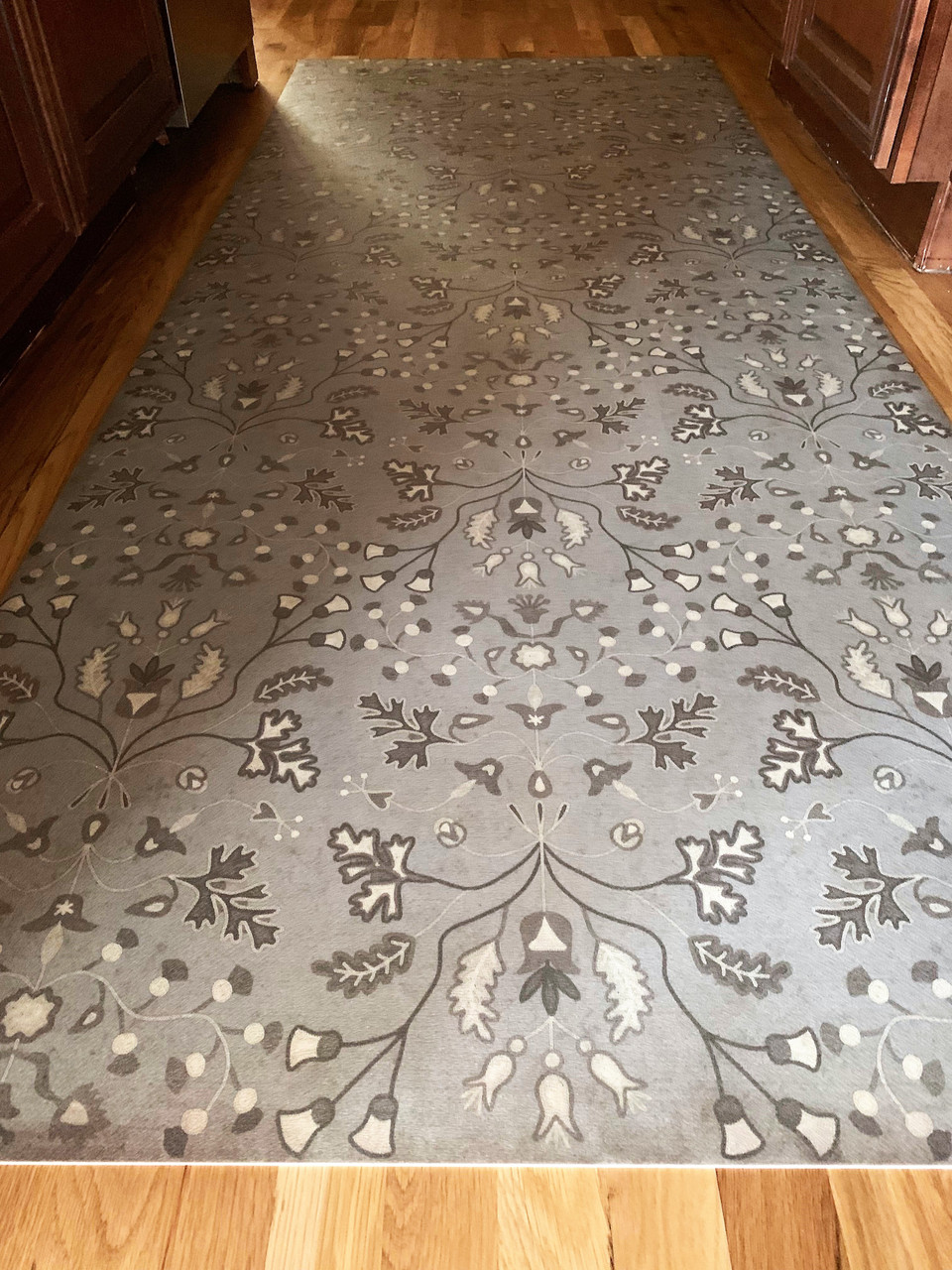 Pura Vida customer use of Wit and Wisdom vinyl floor cloth