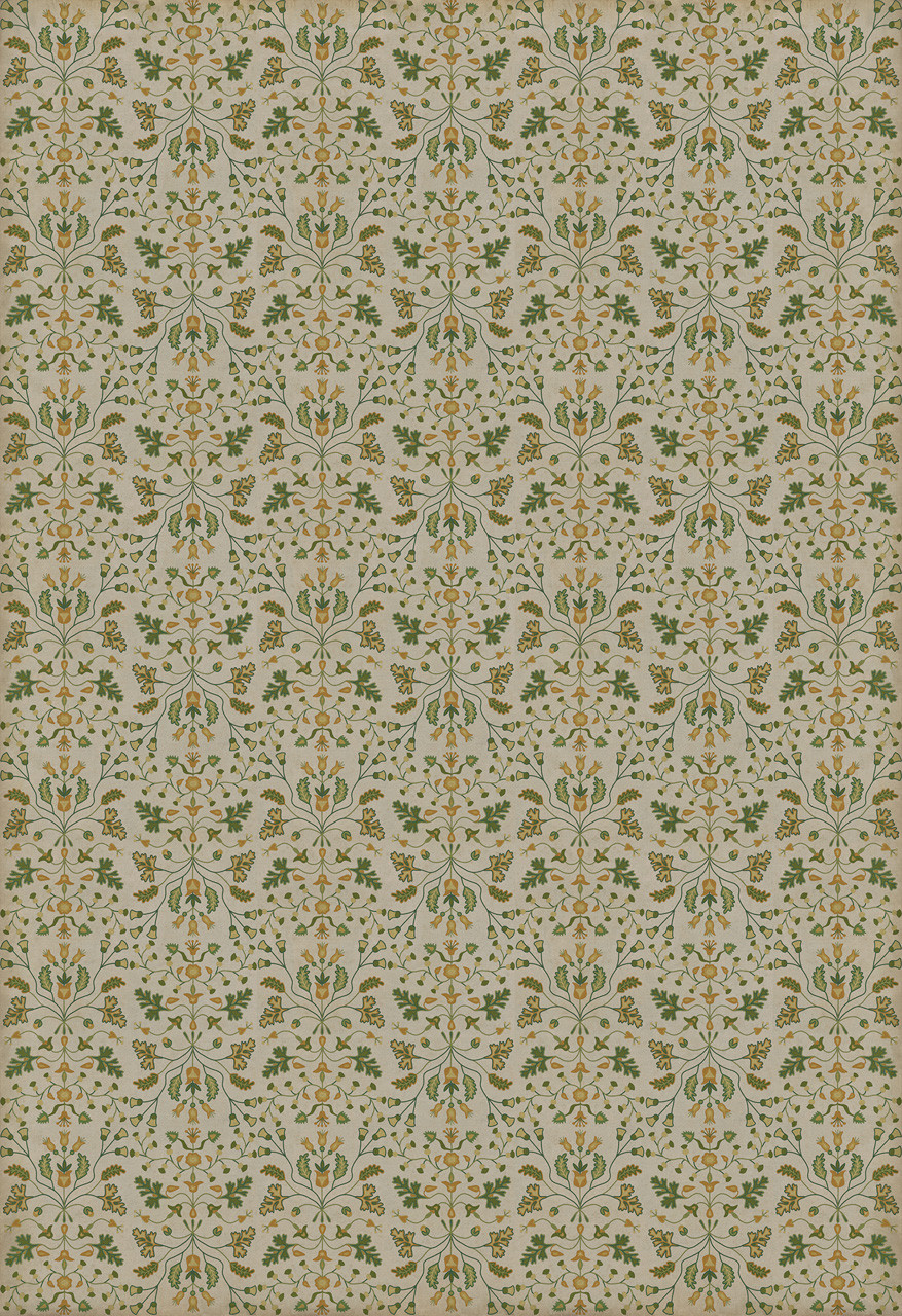 Williamsburg Franklin Your Humble Servant - vinyl floor cloth sizes 96x140, 120x175