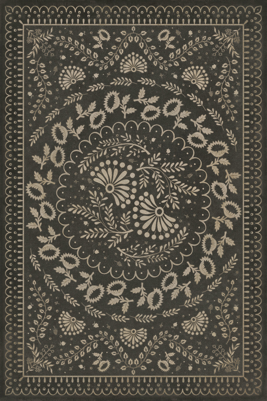 Williamsburg Cozens Brocade The Rolling of the Stones - vinyl floor cloth, Image for all rectangle sizes