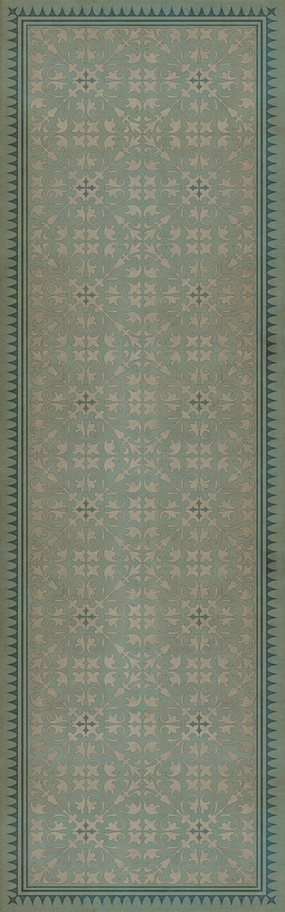 Classic Pattern 21 Alice in Wonderland - vinyl floor cloth sizes 26x83, 36x115