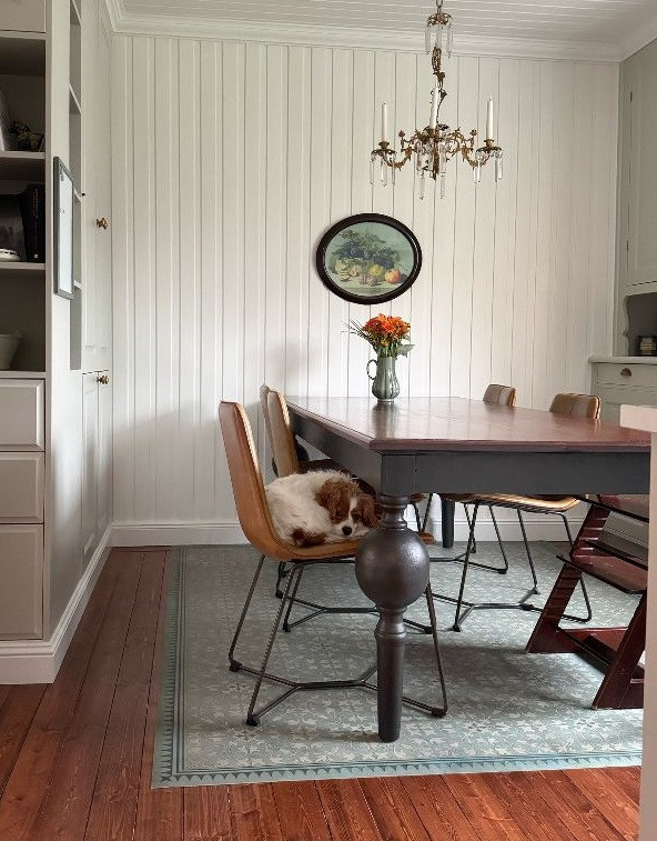 Classic Pattern 21 Alice in Wonderland - vinyl floor cloth as used in a kitchen 