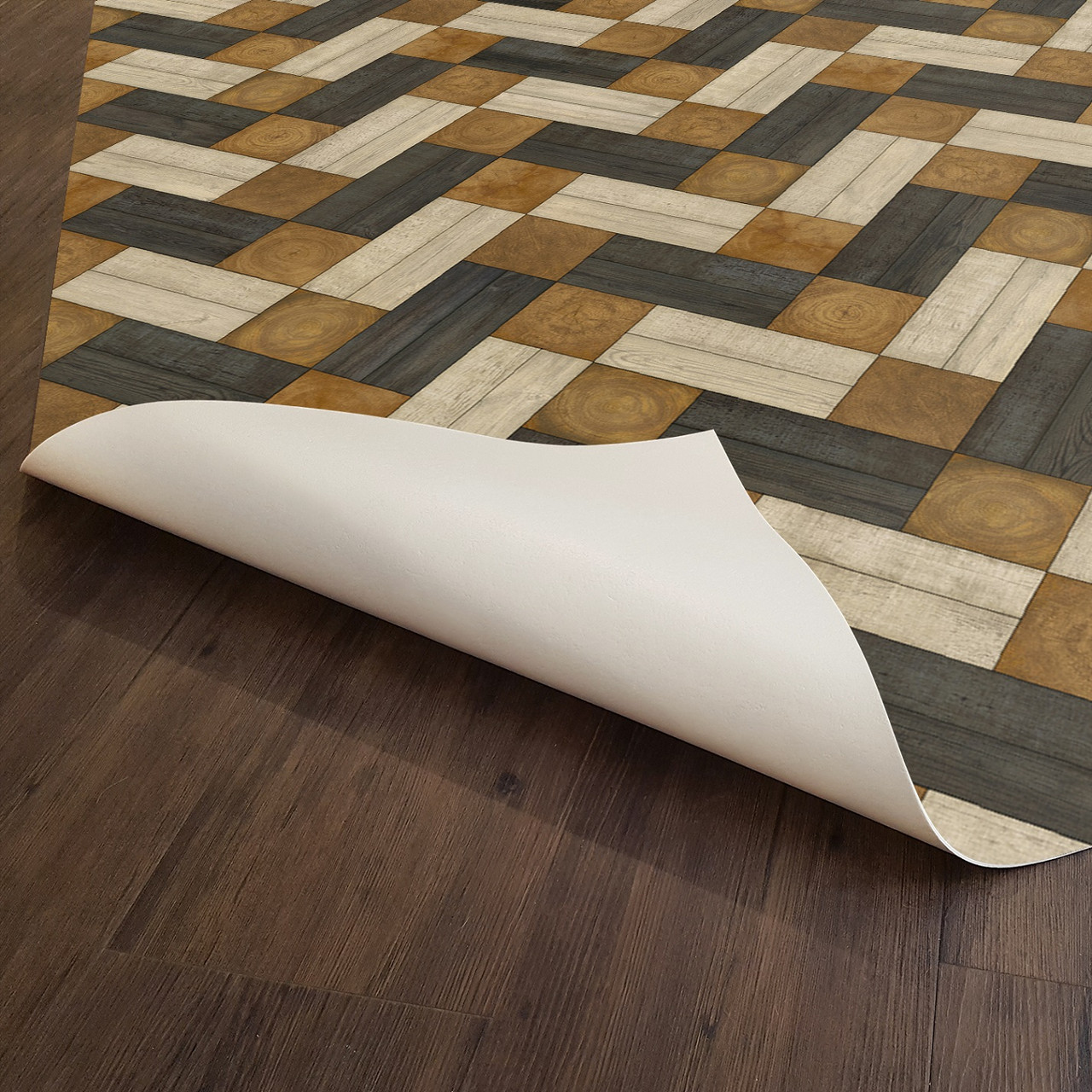 Woodson Lethaby - vinyl floor cloth underside 