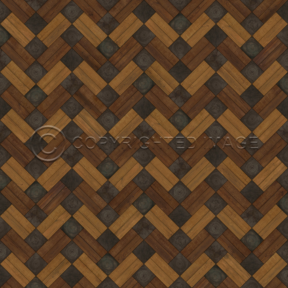 Woodson Maybeck - vinyl floor cloth sizes 60x60 and 72x72