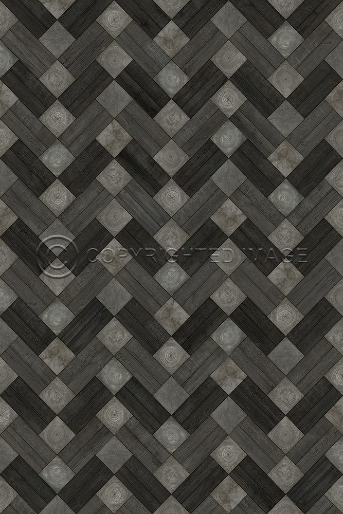 Woodson Taquair - vinyl floor cloth sizes 20x30, 24x36, 30x44, 38x56