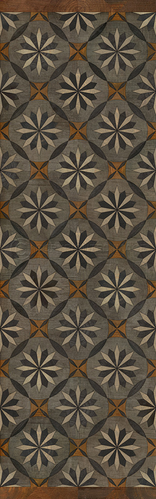 Roycrofter The Intellectual Life - vinyl floor cloth sizes 24x77, 30x96, 26x83, 36x115
