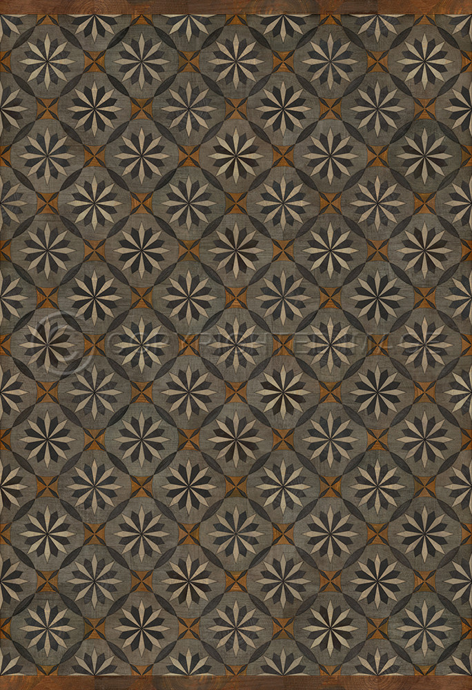 Roycrofter The Intellectual Life - vinyl floor cloth sizes 52x76, 70x102