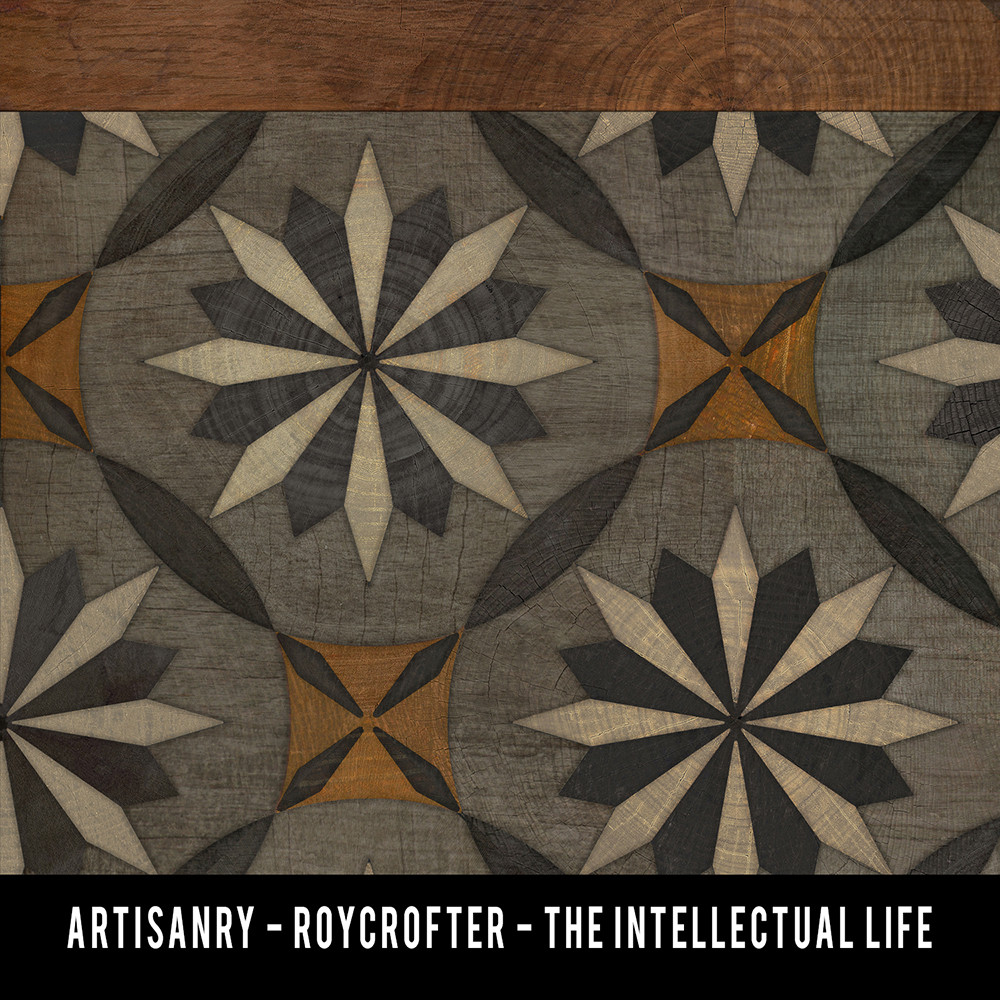 Roycrofter The Intellectual Life - vinyl floor cloth swatch sample