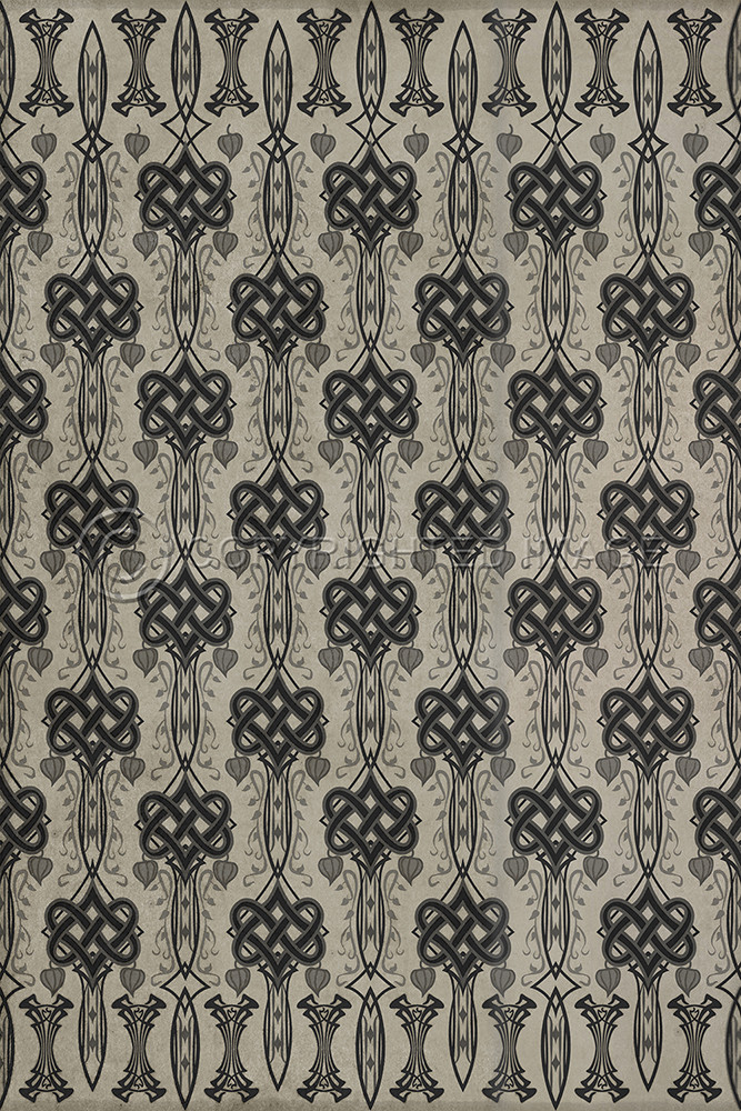 Lord Byron And Thou Art Dead - vinyl floor cloth sizes 20x30, 24x36, 30x44, 38x56