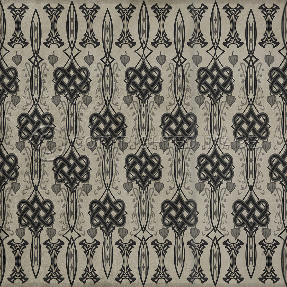 Lord Byron And Thou Art Dead - vinyl floor cloth sizes 36x36, 48x48