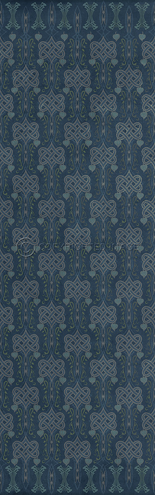 Lord Byron During A Thunderstorm - vinyl floor cloth sizes 24x77, 30x96, 26x83, 36x115