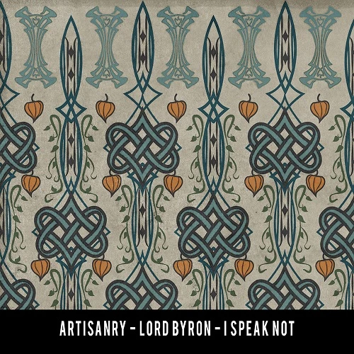 Lord Byron I Speak Not - vinyl floor cloth swatch sample