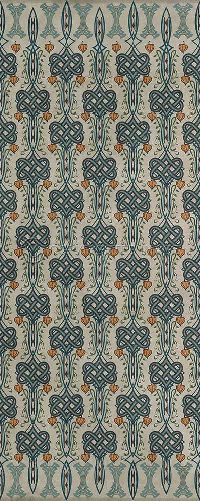 Lord Byron I Speak Not - vinyl floor cloth sizes 30x75, 36x90