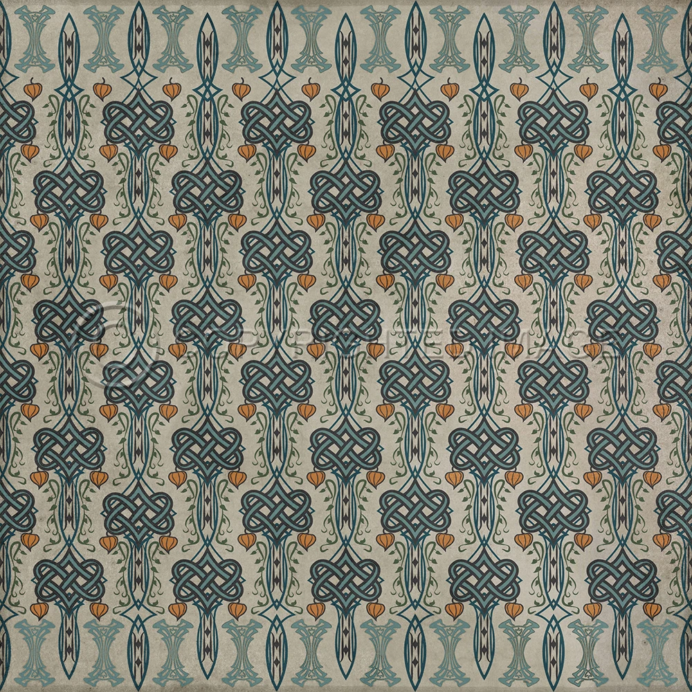 Lord Byron I Speak Not - vinyl floor cloth sizes 60x60, 72x72